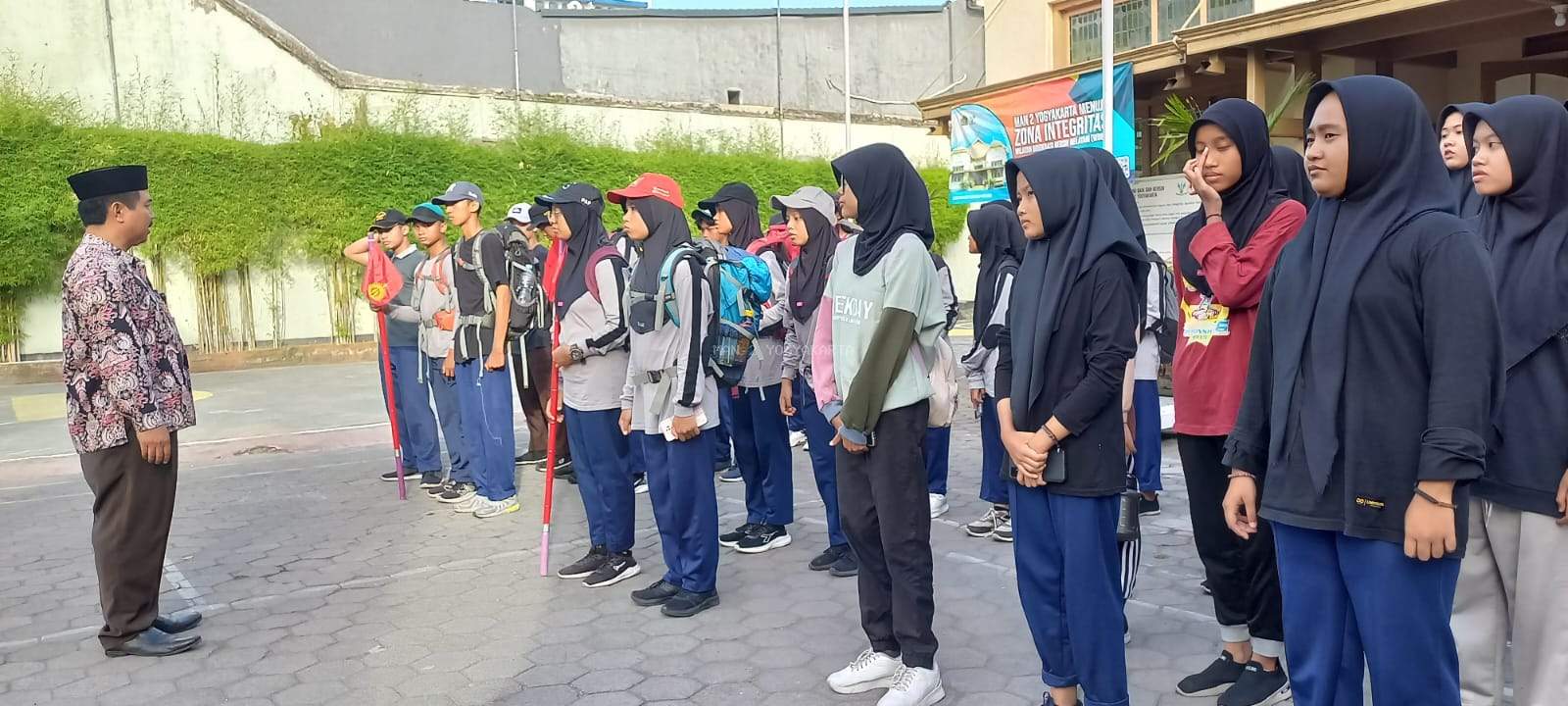 Pramuka MAN 2 Yogyakarta Adakan Giat Latih Pengembaraan 7 km
