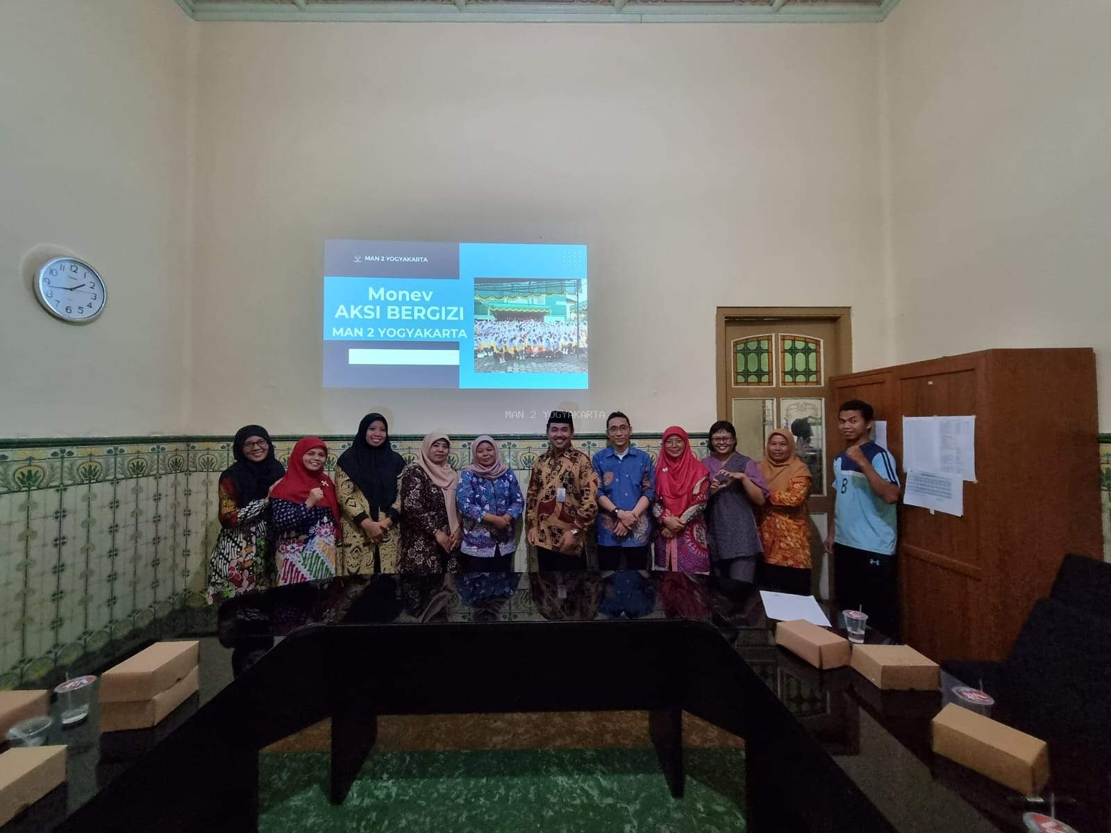 MONEV Aksi Bergizi MAN 2 Yogyakarta oleh Dinas Kesehatan Kota Yogyakarta.