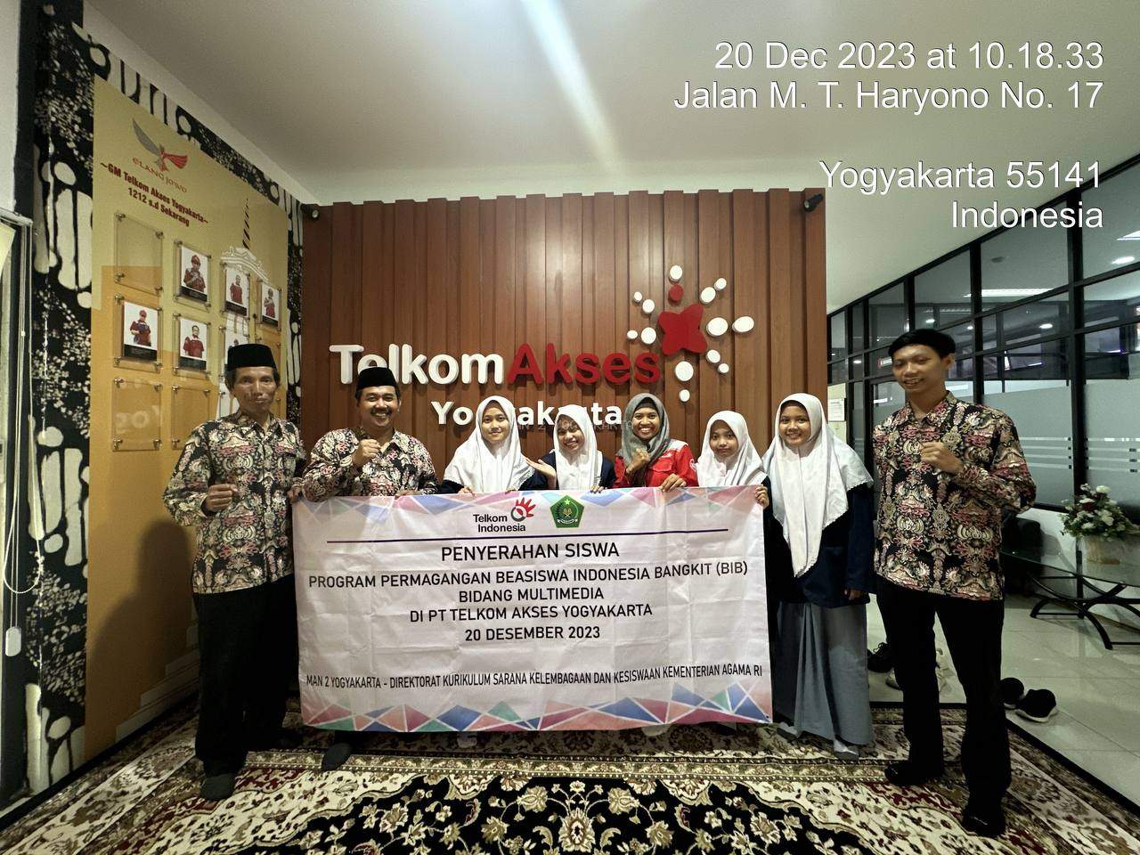 Siswa MAN 2 Yogyakarta Magang di PT Telkom