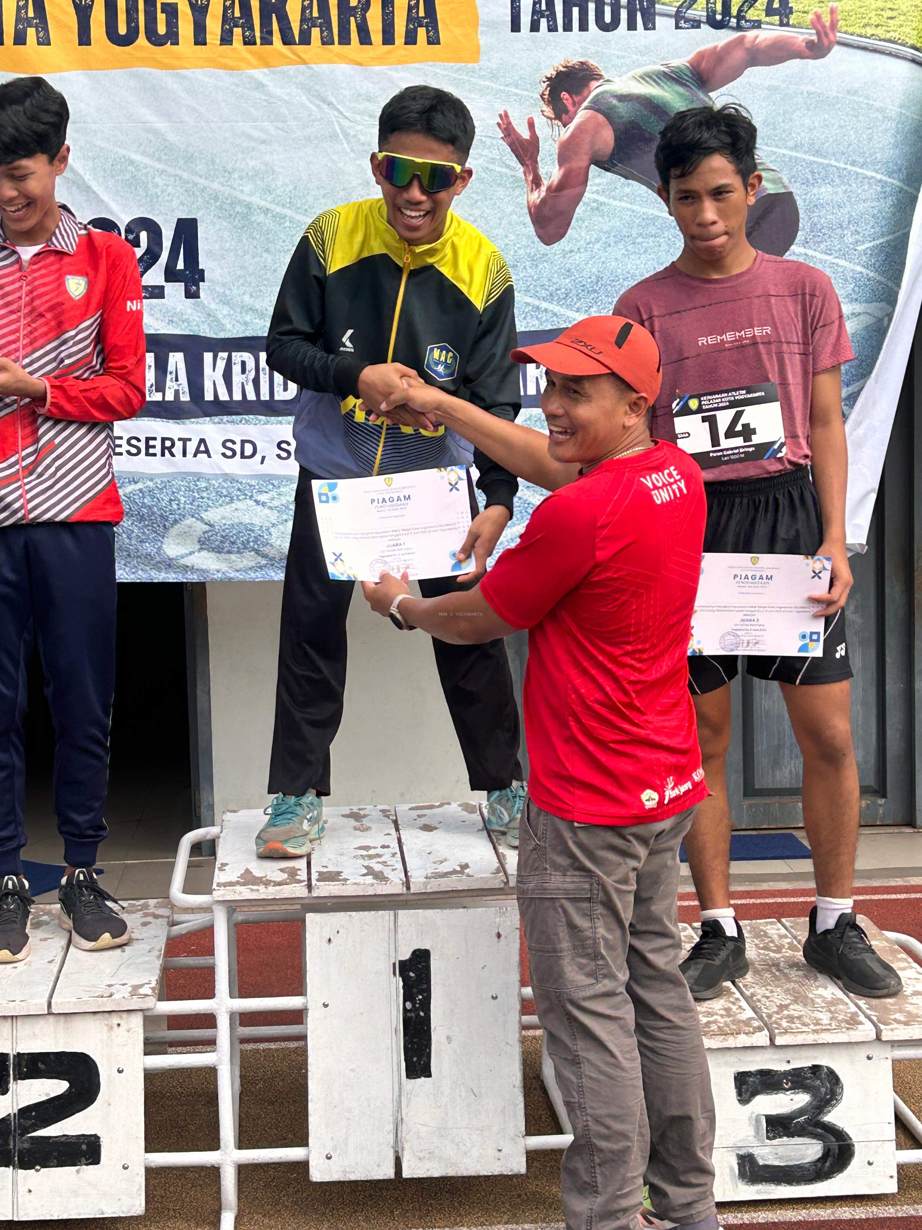 Muhammad Akbar Dhaifan, Siswa MAN 2 Yogyakarta Sabet Emas Di Kejuaraan Atletik Kota Yogyakarta 2024