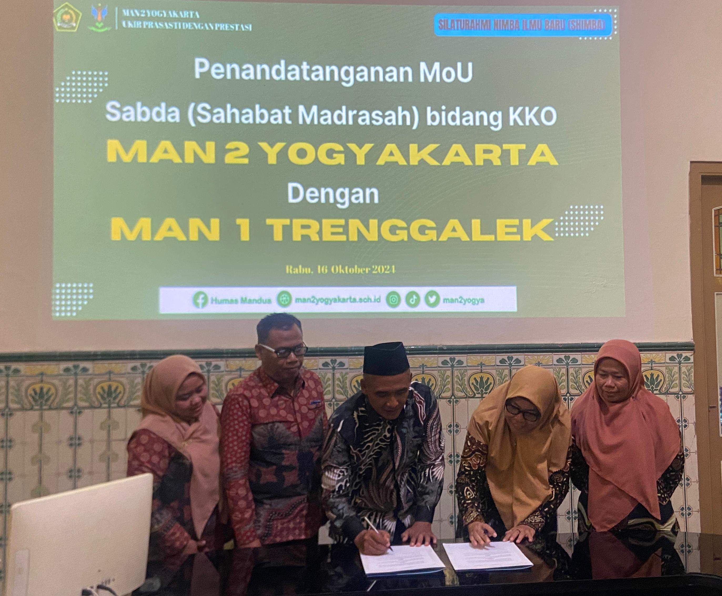 Pererat Jalinan SABDA, MAN 2 Yogyakarta Terima Kunjungan Studi Tiru Kelas Khusus Olahraga (KKO) dari MAN 1 Trenggalek 
