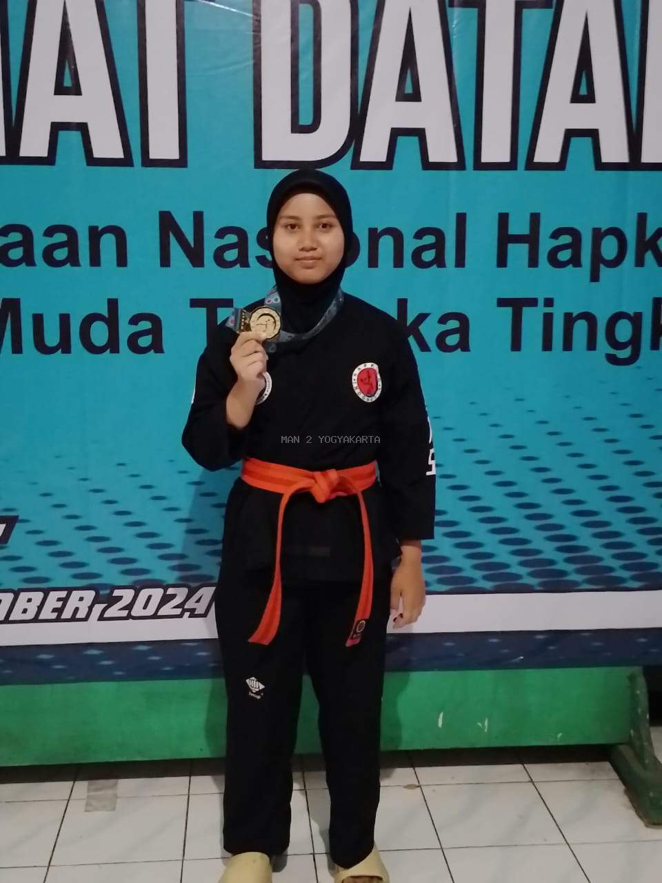 Mutiara Dhuha Nugroho Siswa MAN 2 Yogyakarta Sabet Medali Emas Hapkido Tugu Muda Open National Championship 2024