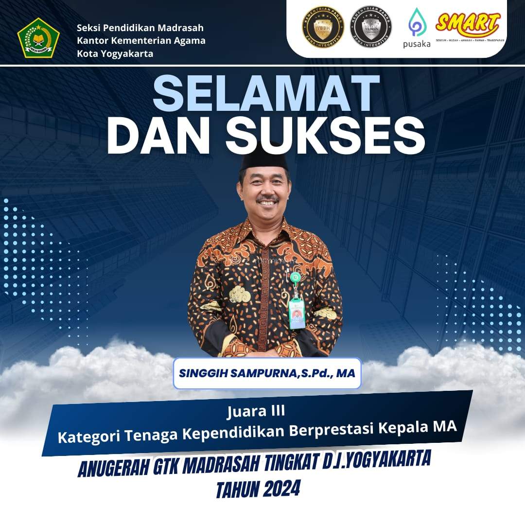 PEMENANG ANUGERAH GURU DAN TENAGA KEPENDIDIKAN MADRASAH DIY 2024: PRESTASI GEMILANG GURU DAN KEPALA MAN 2 YOGYAKARTA, JUARA DI SELURUH KATEGORI