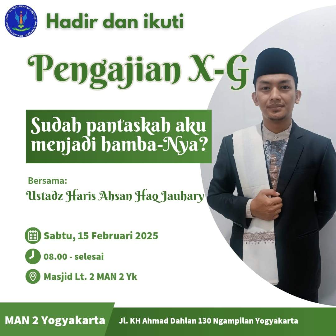 Menjadi Hamba-Nya, POT X-G MAN 2 Yogyakarta Adakan Pengajian Bersama Manajerial Madrasah