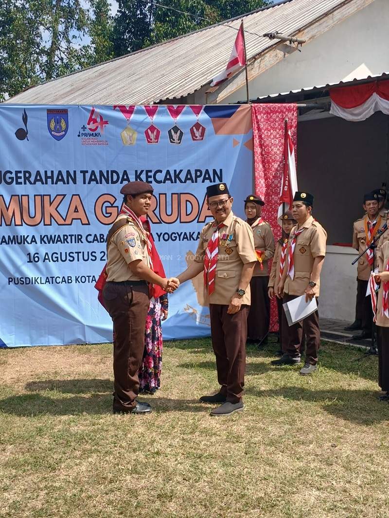 Ferdiansyah Ageng Pramadana, Siswa MAN 2 Yogyakarta Dilantik Menjadi Pramuka Garuda di Pusdiklat Ambarbinangun   