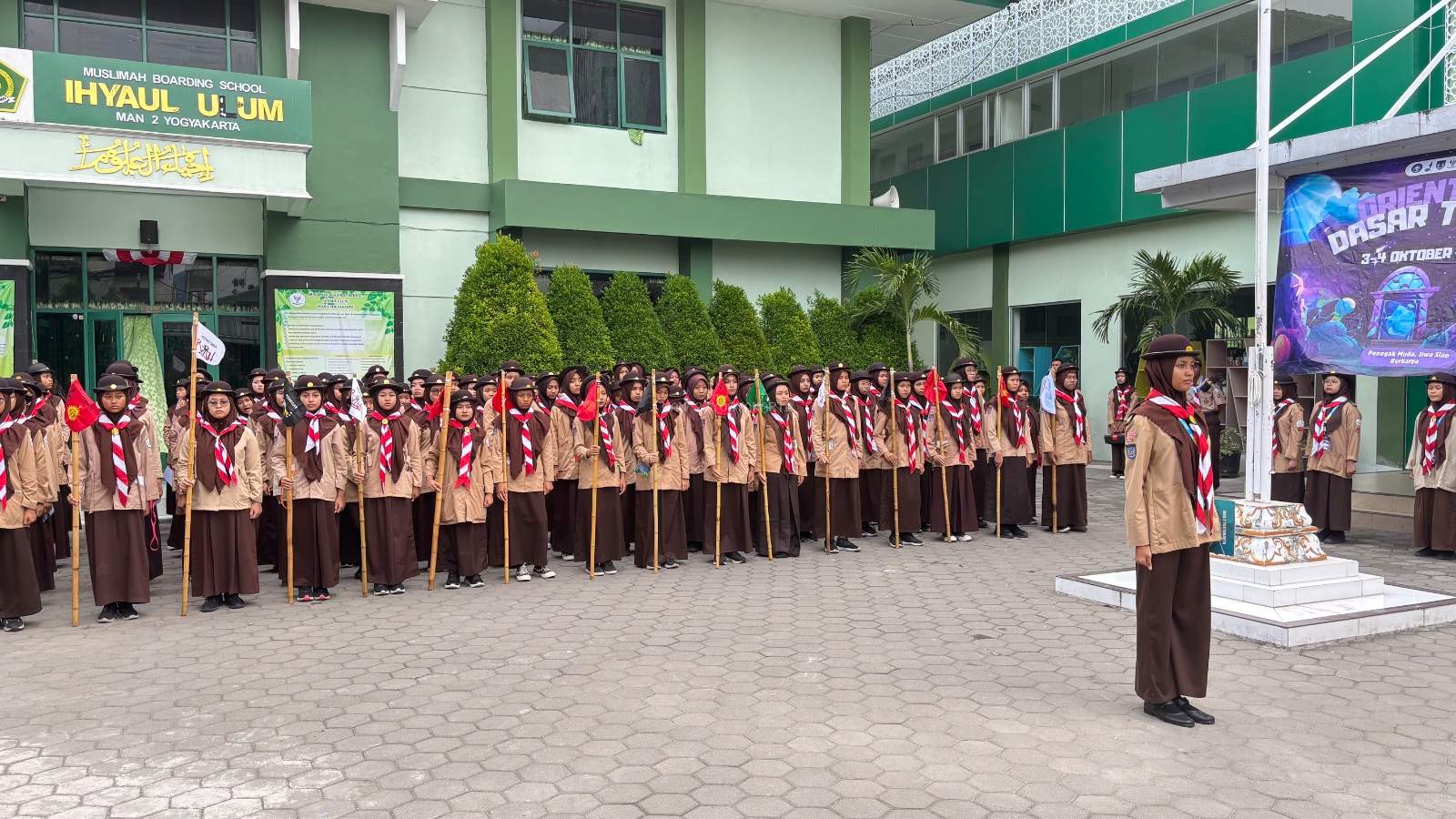 Semangat Pramuka Menggelora, Pembukaan Orientasi Dasar Tegak MAN 2 Yogyakarta Berlangsung Sukses