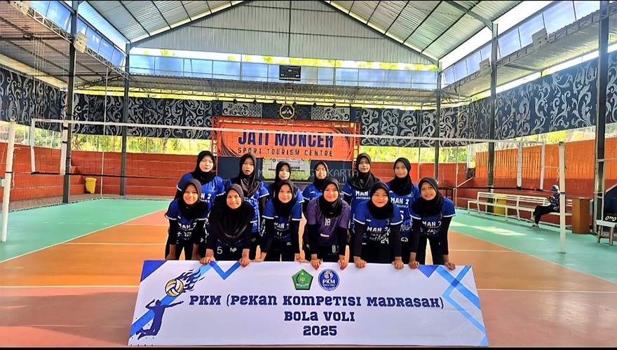 Voli Putri MAN 2 Yogyakarta Raih Juara 1 PKM Kanwil Kemenag DIY 2025