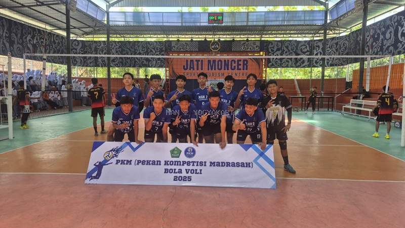 Voli Putra MAN 2 Yogyakarta Sabet Juara 1 PKM Kanwil Kemenag DIY 2025