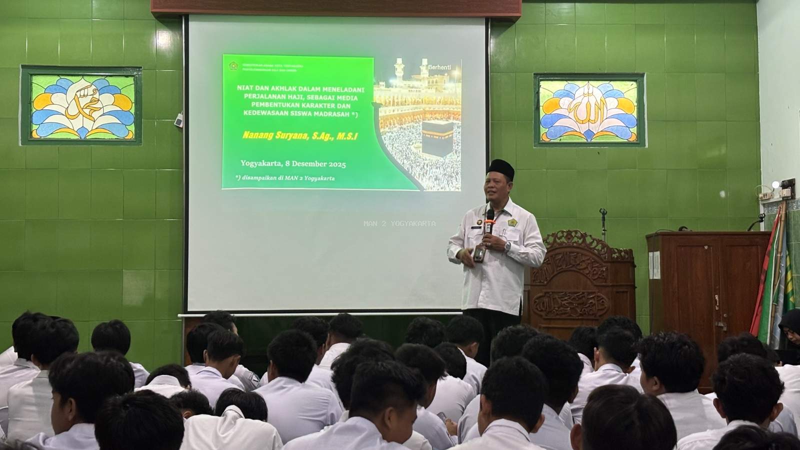 Edukasi Haji dan Umrah Sejak Dini, Seksi PHU Kota Yogyakarta Sambangi MAN 2 Yogyakarta