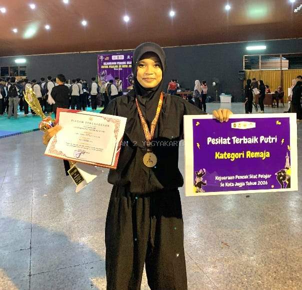 Prestasi Berlapis di Kejurkot Yogyakarta, Damar Kemuning, Murid MAN 2 Yogyakarta Raih Emas dan Gelar Pesilat Terbaik