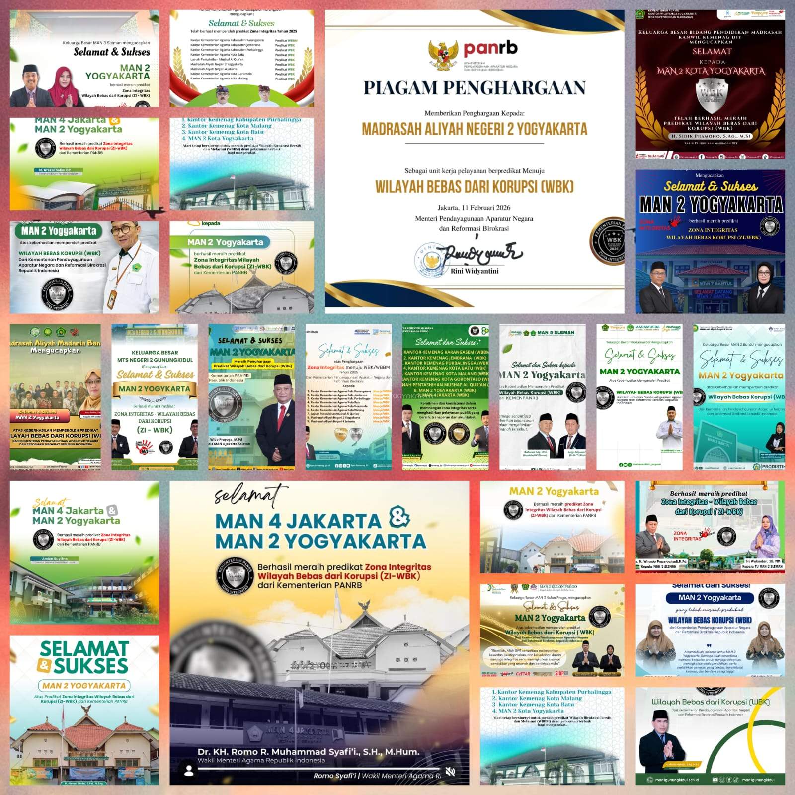 WBK KemenPANRB Diraih, Gelombang Ucapan Selamat Mengalir untuk MAN 2 Yogyakarta