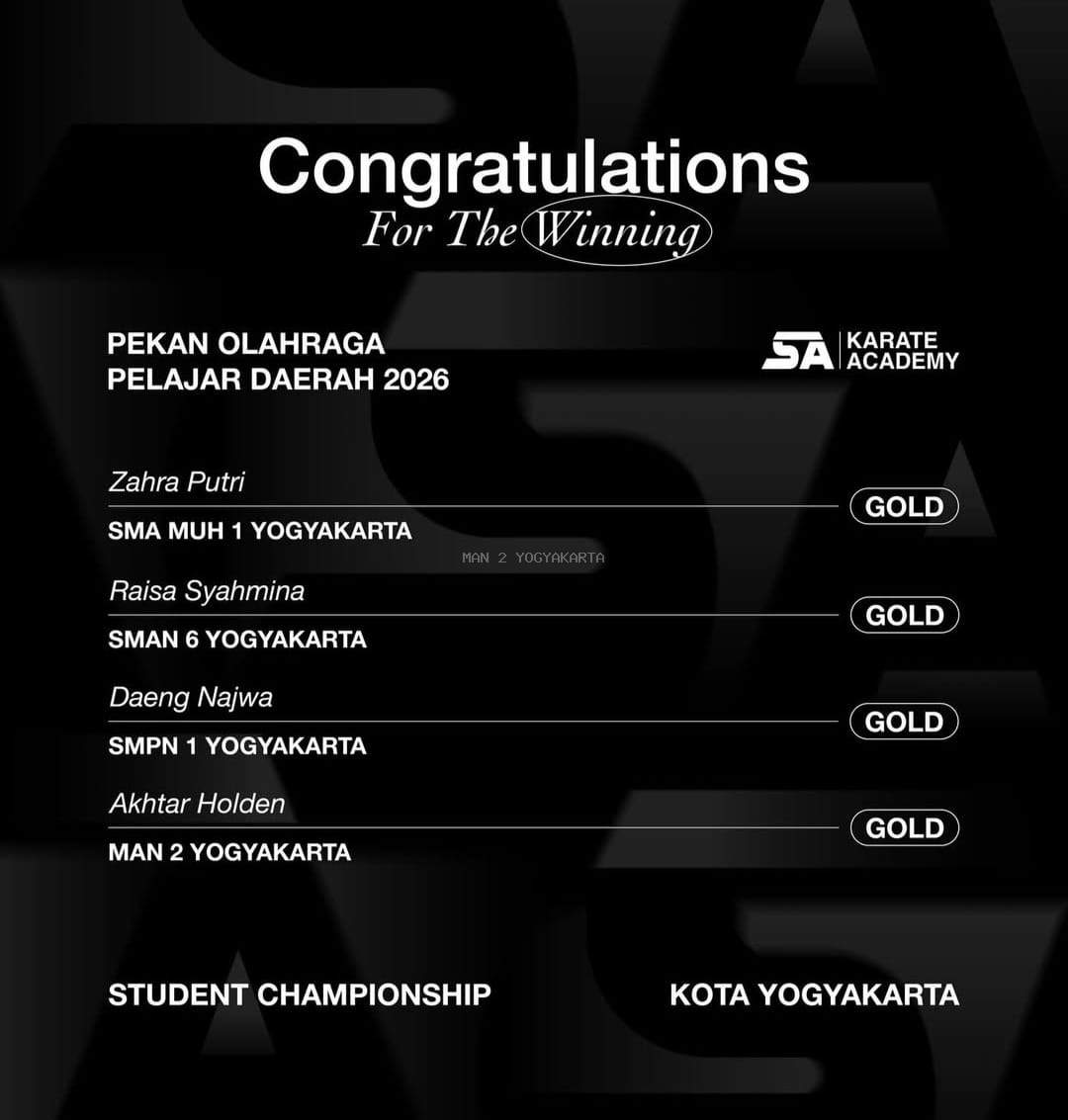 19 Peserta Didik MAN 2 Yogyakarta Lolos Seleksi POPDA Kota Yogyakarta, Siap Berlaga di Tingkat DIY