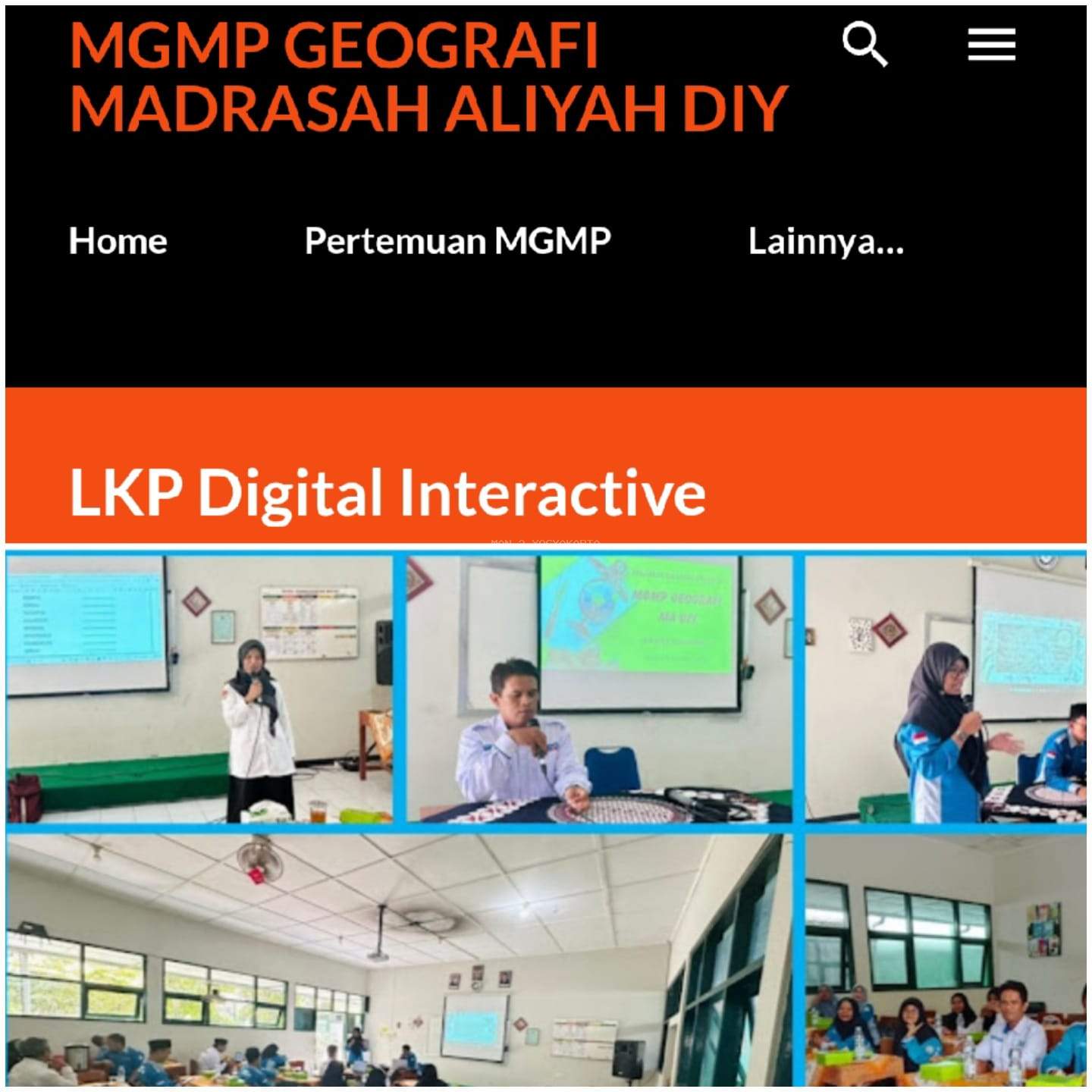 MGMP Geografi MA D.I. Yogyakarta Gelar Pertemuan, Bagikan Praktik Baik Penggunaan Blog MGMP Geografi MA DIY
