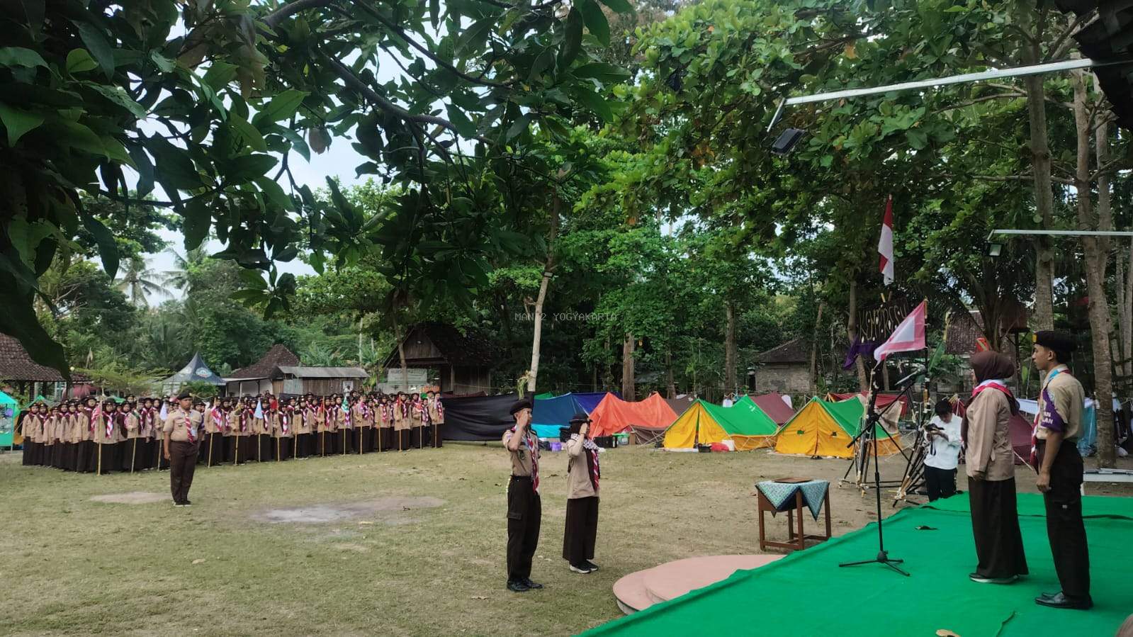 Buka Kemah Prestasi di Dewikasari, Kepala MAN 2 Yogyakarta Ajak Siswa Belajar dari Alam