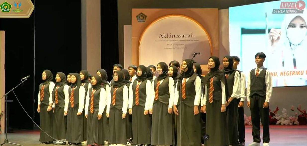Kemegahan Paduan Suara di Akhirussanah  MAN 2 Yogyakarta