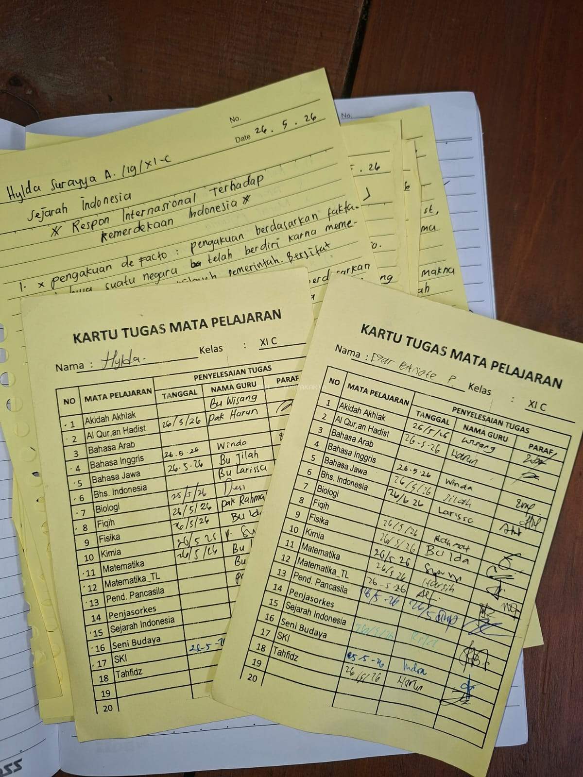 Tingkatkan Kedisiplinan Jelang Asesmen Akhir Tahun, MAN 2 Yogyakarta Implementasikan Kartu Kontrol Belajar