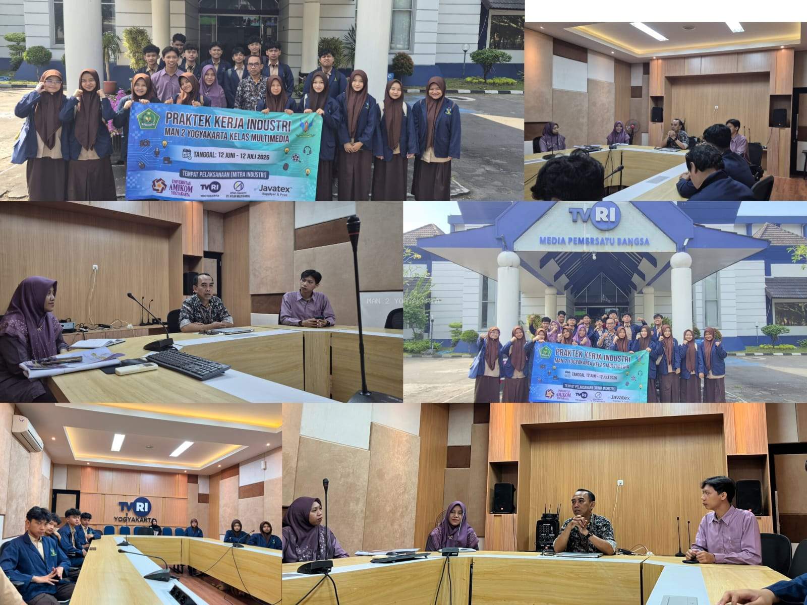 TVRI Yogyakarta Terima 17 Siswa Prakerin Multimedia MAN 2 Yogyakarta