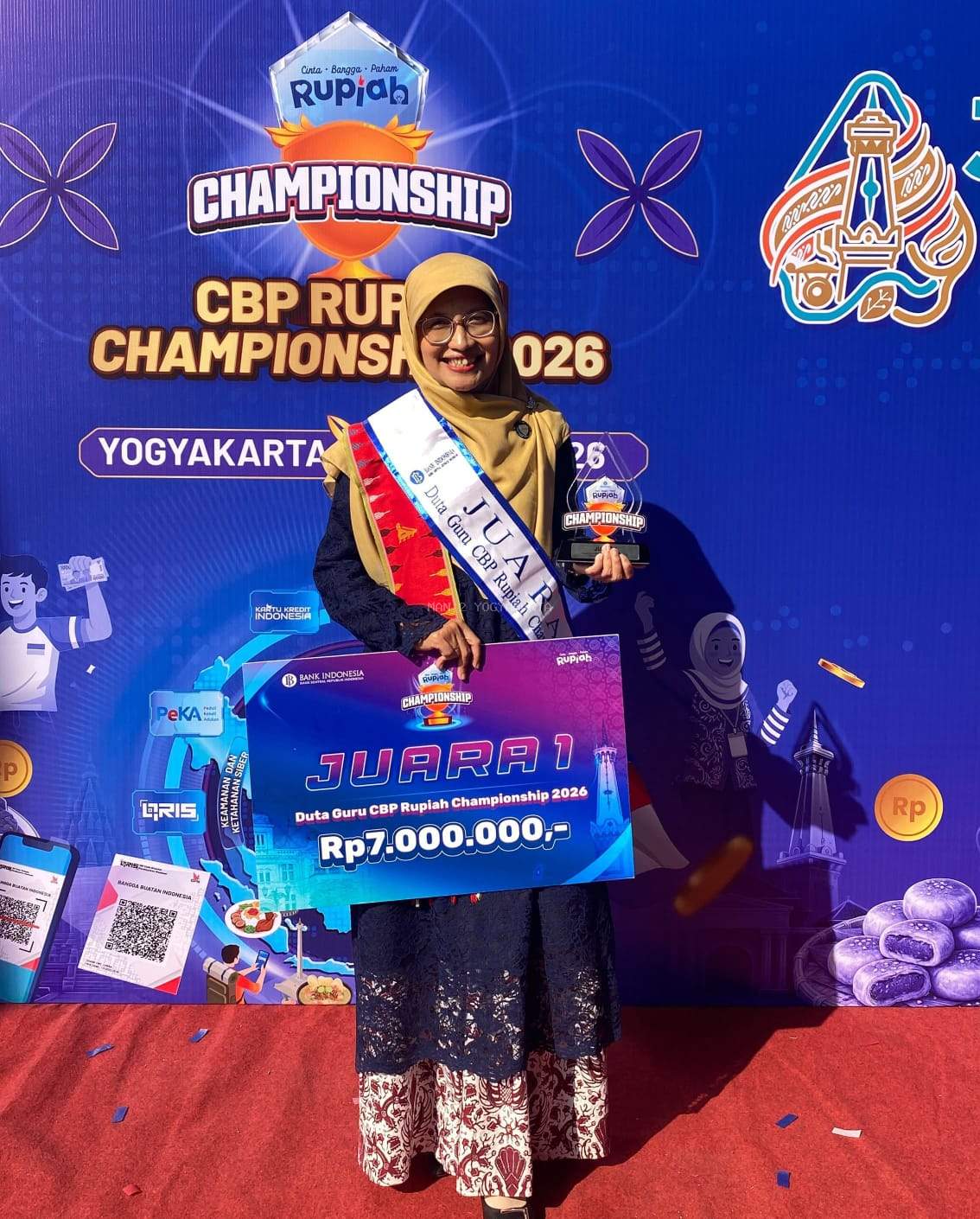 Sri Narwanti Sabet Juara 1 Duta Guru CBP Rupiah Championship 2026