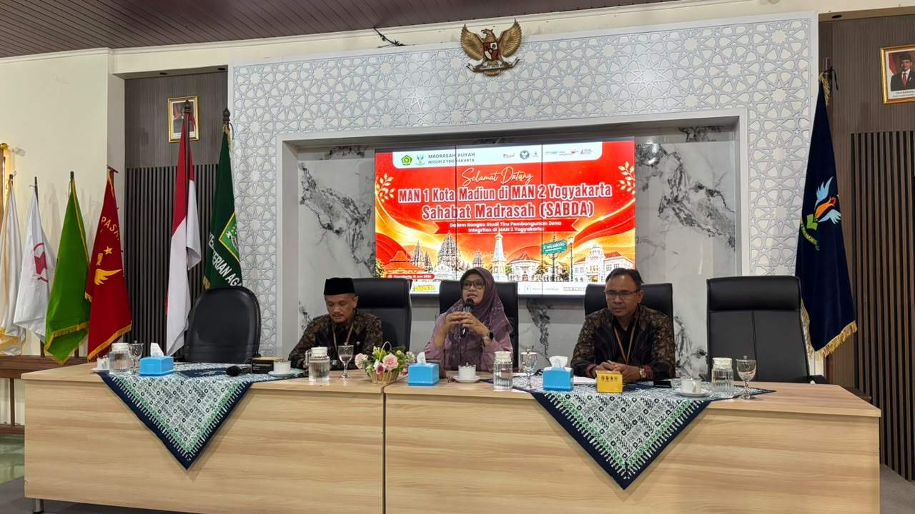 Merawat Integritas, Menebar Inspirasi: MAN 2 Yogyakarta Terima Studi Tiru WBK dari MAN 1 Kota Madiun