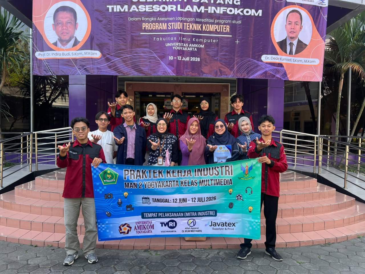 Tujuh Murid MAN 2 Yogyakarta Tuntaskan Praktik Kerja Industri di Universitas AMIKOM Yogyakarta