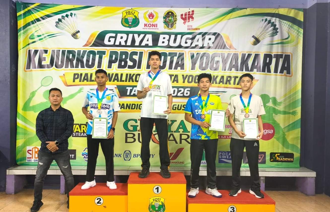 Tampil Dominan di GOR Pandiga, Zeno Nelvano Arnas M Raih Juara 1 Badminton Kejurkot 2026