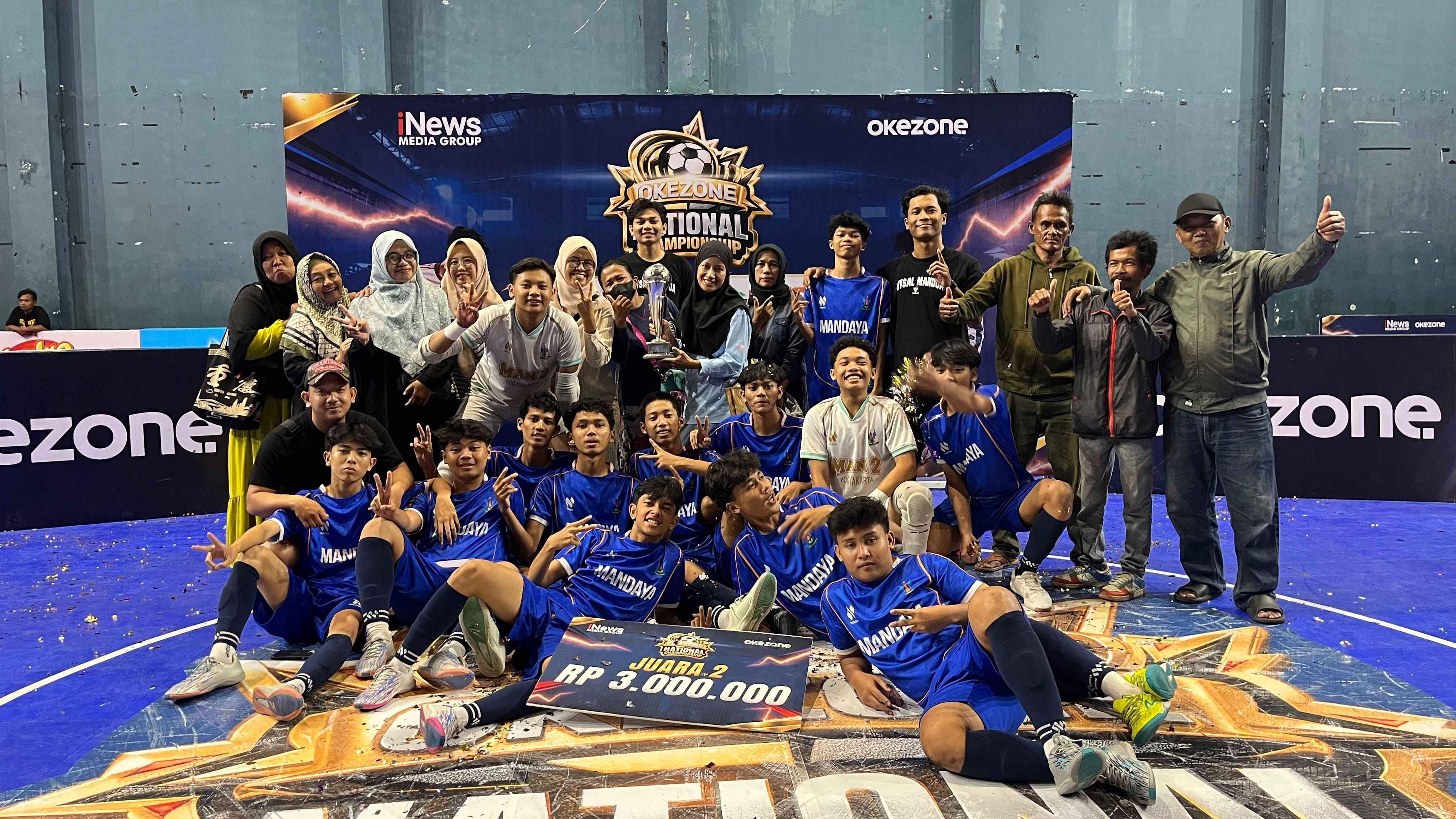 Tim Futsal MAN 2 Yogyakarta Kantongi Tiket  Melaju ke  Tingkat Nasional dalam Ajang Ekozone Nasional Championship Regional Yogyakarta