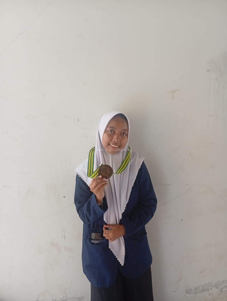 Nabila Huda Fauziyah Bawa MAN 2 YK Raih Juara 3 MTQ Tingkat Kota