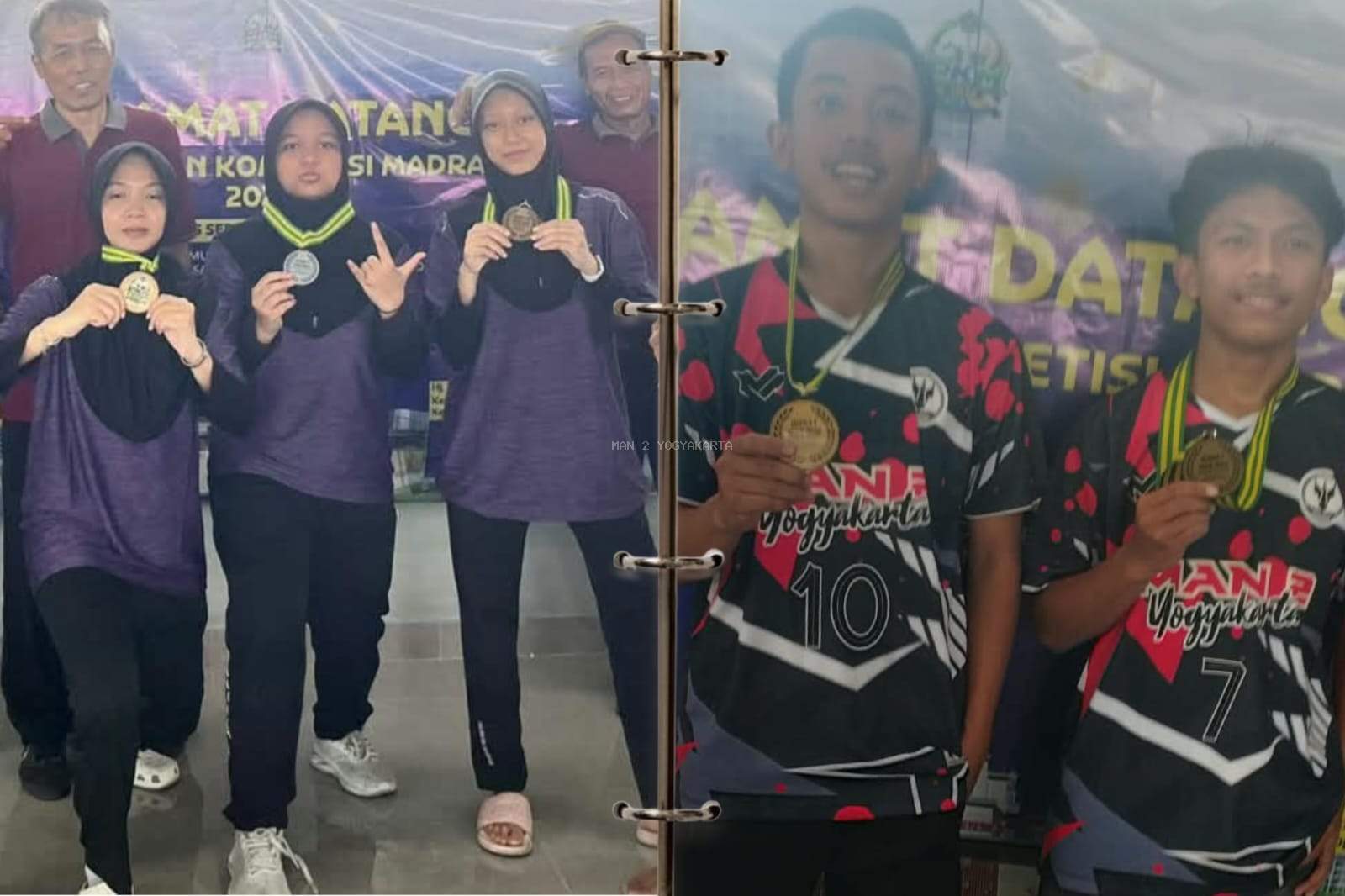 Dari Pinggir Meja ke Puncak Podium, Duo Atlet Jaga Tradisi Emas MAN 2 Yogyakarta