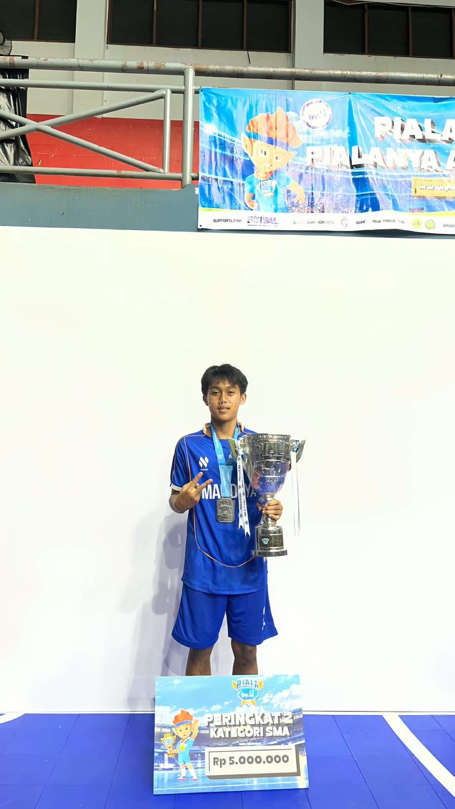 Sangkakala Pimpin Perjuangan, Futsal MAN 2 Yogyakarta Raih Runner-Up Piala by.U 2026