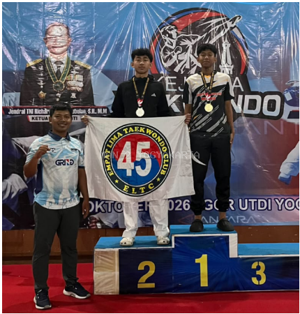 Siswa Kelas XII KKO Raih Medali Perak di Kejurda Taekwondo se-DIY